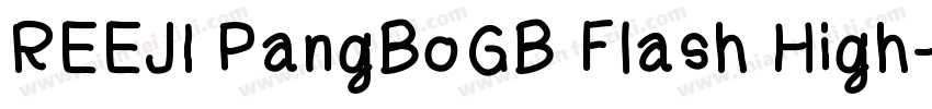 REEJI PangBoGB Flash High字体转换